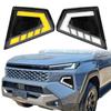 2-Color Front Bumper Side Grill Replacement Upgrade LED Daytime Running Lights with Turn Signals For Toyota Hilux Travo Overland, Rogue 2026+