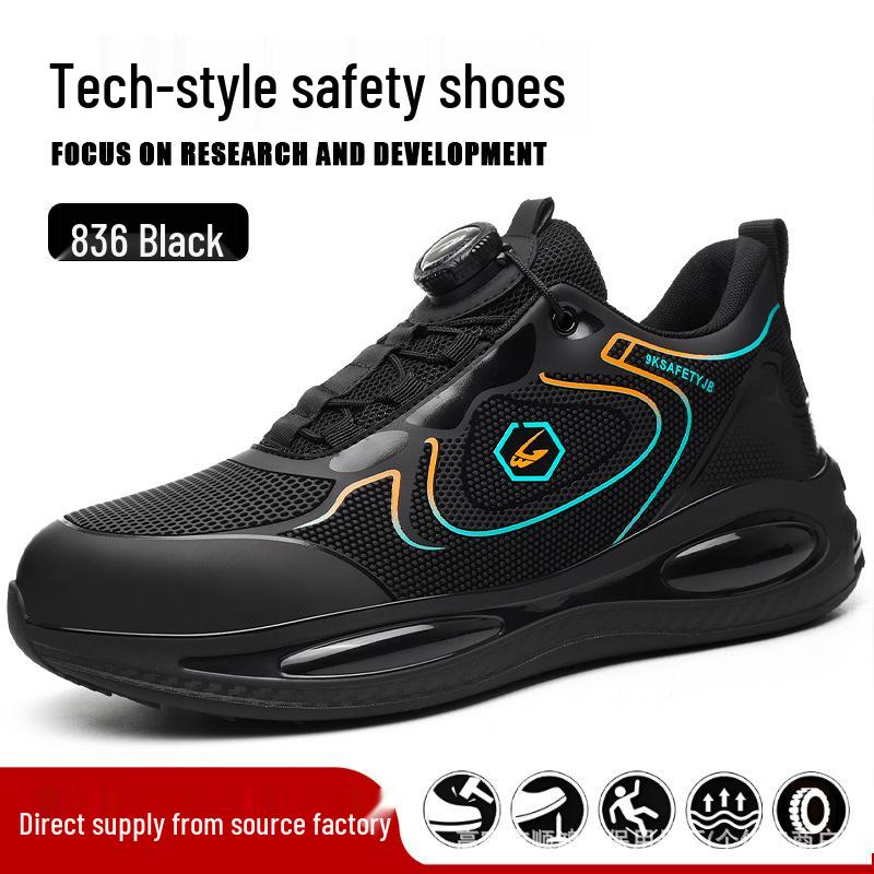 Cross-Border Anti-Smash, Anti-Puncture Safety Shoes - Durable, Slip-Resistant & Lightweight Work Shoes for Comfortable Long Wear