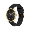 Coach Charles 41mm GP Black Signature C Silicone Strap