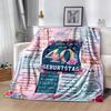 40th Birthday Celebration Blanket Warmthful Decor Great for Bed Seaside Office Chair Four Seasons Universal Playful Design