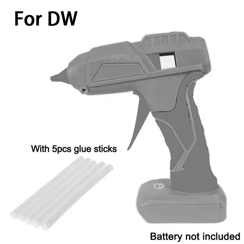 Electric Hot Melt Glue Gun Glue Stick For Dewalt For Makita/Milwaukee 18V Lithium Battery 7/11mm Glue Stick DIY Tool Repair Tool