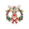 Reindeer & Santa Snowflake Christmas Napkin Rings - Festive Wreath Holders for Hotel Decoration, Bestseller