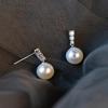 CAOSHI Temperament Imitation Pearl Women's Drop Earrings Stylish Versatile Accessories Wedding Engagement Trendy Female Zircon