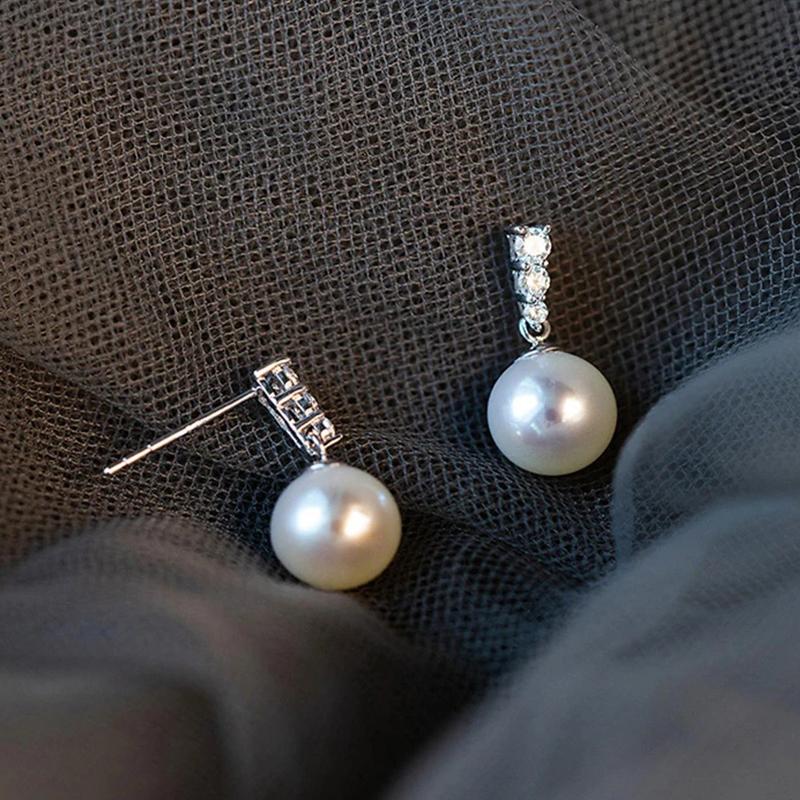 CAOSHI Temperament Imitation Pearl Women s Drop Earrings Stylish Versatile Accessories Wedding Engagement Trendy Female Jewelry
