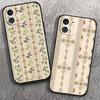 Bohemian Pattern Phone Case For IPhone 17 Air 16 15 14 13 Pro Max 11 12 Black Silicone Cover