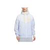 Nike Embroidered Split-Color Letter Logo Sport Hooded Jacket Men Outerwear Football-Grey DX0695-085