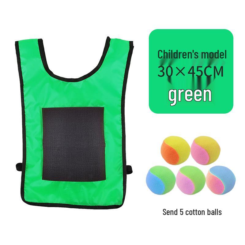 Children's Sticky Ball Dodgeball Vest for Outdoor Parent-Child Games