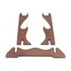 Flute Stand Desktop Flute Display Stand Wooden Dual-Layer Wind Instrument Stand Flute Organization Storage Display Holder