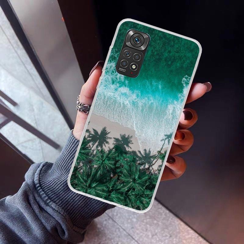 Summer Beach Sunset Sea Palm Tree Phone Case for Xiaomi Redmi Note 15 14 14S 13 12 12S 11 Pro Plus 11E 11T 11S 10S 5G Soft Cover