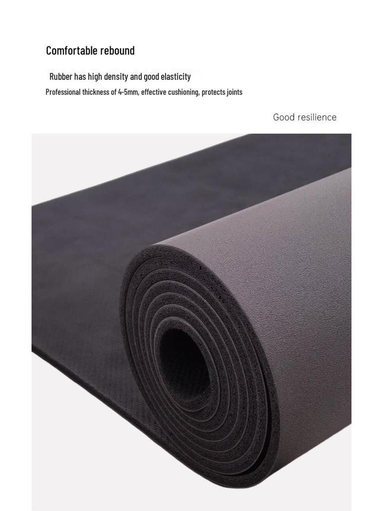 Thickened Non-slip Coconut Shell Yoga Mat: Frosted PU Rubber, Widened & Enlarged for Fitness & Home Use