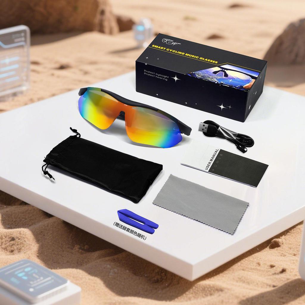 Bluetooth Smart Cycling Glasses: Anti-drop, UV Protection, Music & Call Features