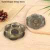 1Pcs Metal Incense Burner Craft Ornament For Home Room Decoration Flower Shaped Spa Yoga Meditation Accessories