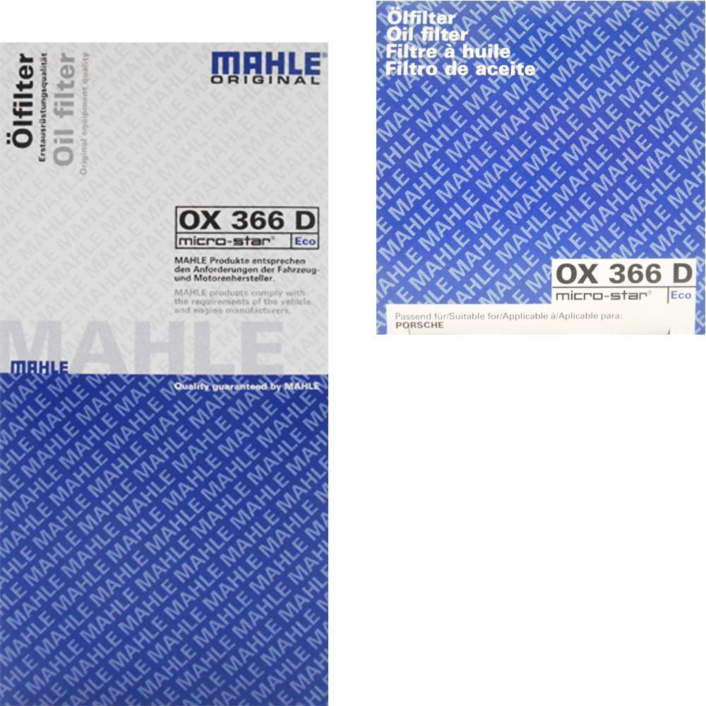 Mahle Oil Filter Oil Element Porsche Cayman Cayman S Cayman