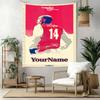 Arsenal Custom Your Name Wall Decor Tapestry Art For Pet Memorial Birthdaywedding Party Backdrop Family Gift