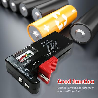 Battery Tester Checker Universal Battery Tester Monitor for AA AAA C D 9V 1.5V Button Cell