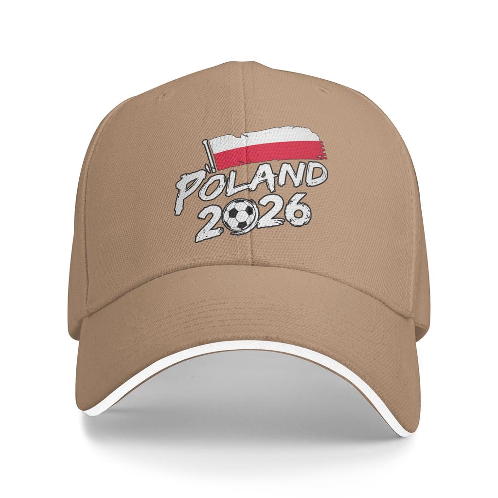 Poland Soccer n Polish Flag Baseball Cap  Street Style Trucker Hat Summer Women Unisex Hiking Fishing Baseball Caps