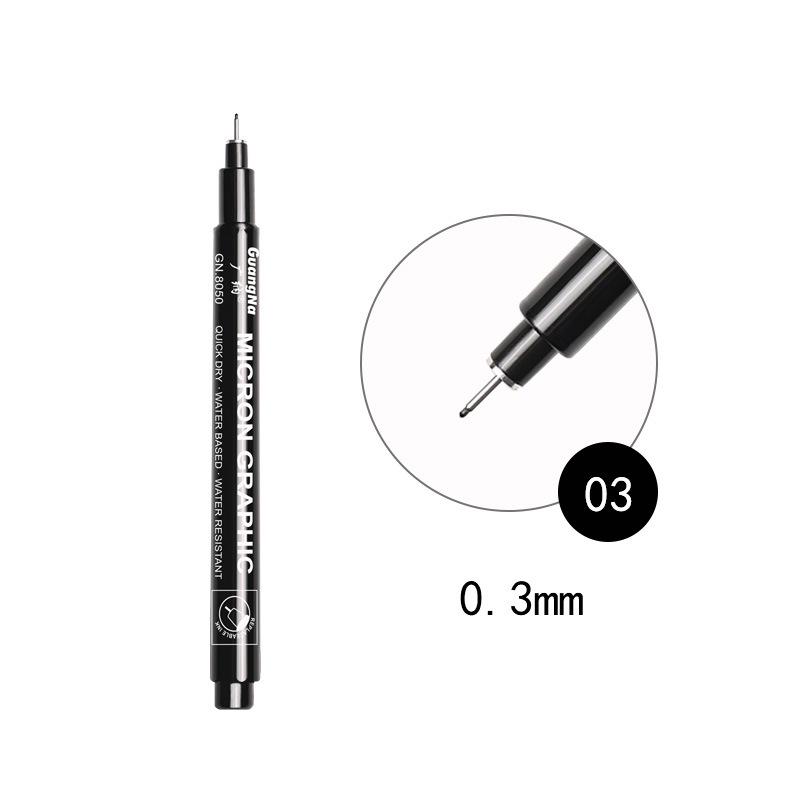 Wide 8050 Waterproof Refillable Technical Drawing Pen for Manga and Sketching