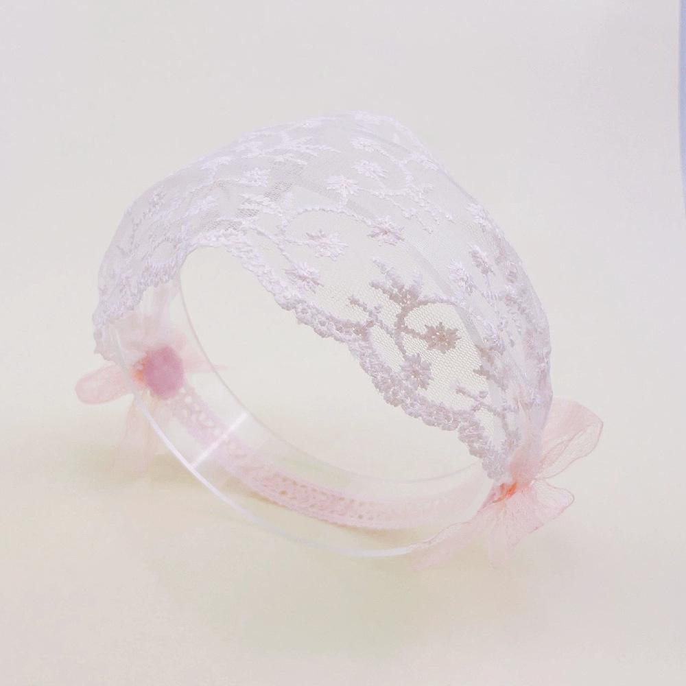 Baby Girl Lace Headband: Fontanelle Protection, Wide-Brimmed, 0-3 Years, 100-Day Photo Accessory, Little Princess Hairband