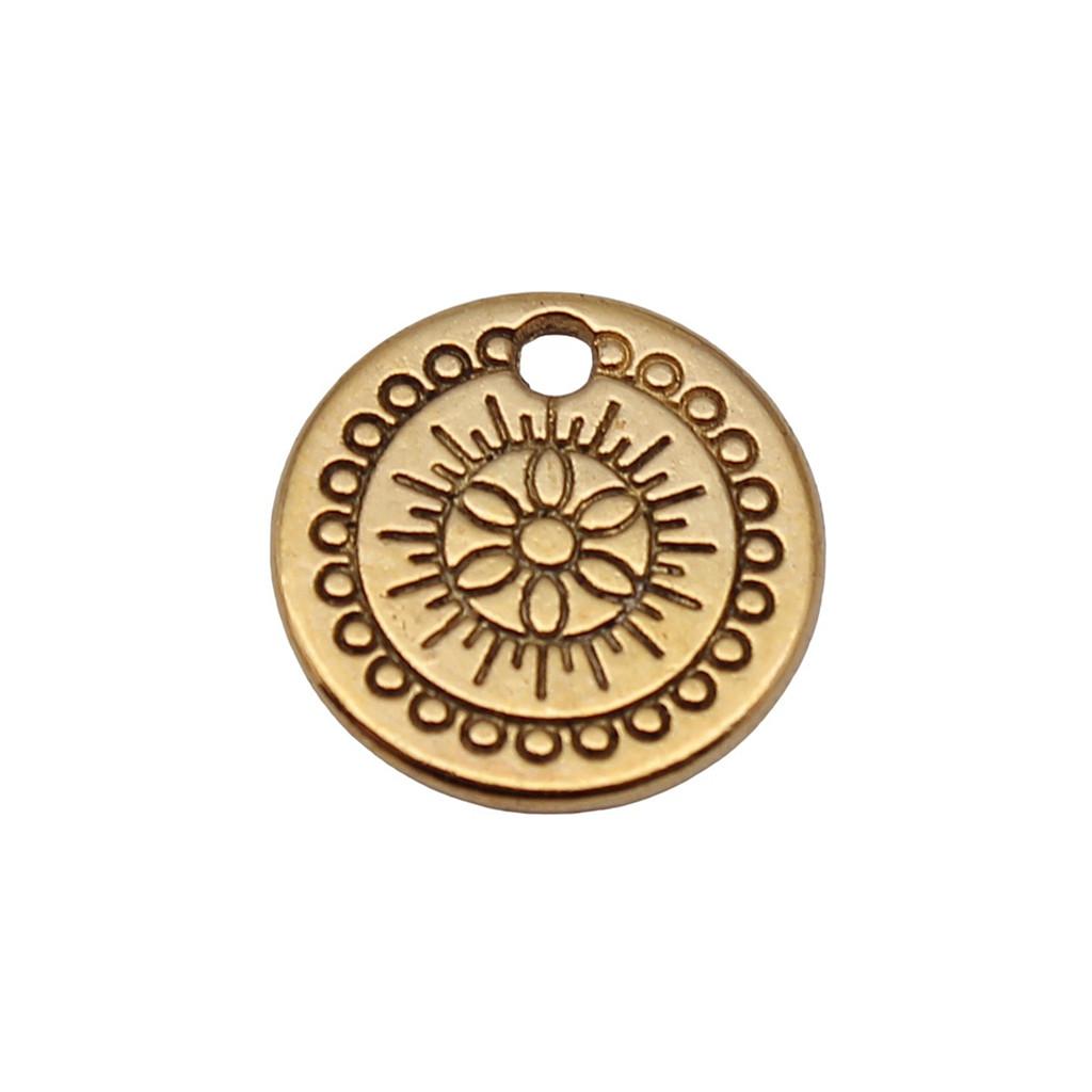 Flowers Of Life Charms Vintage Alloy Pendants For Nature Inspired Jewelry Making