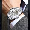 Men's Watches Flywheel Moon Phase Wristwatch Men Waterproof Moon Phase Automatic Mechanical Watch for Men Uhren Montre