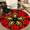1PC Floral Mandala Pattern Chair Carpet for Office Non-Slip, Lightweight, Machine Washable Rug for Office, Sleeping, Room - Holiday DecorPol