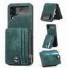 Anti -Dust Business Leather Protective Case For Samsung Galaxy Z Flip4 Flip 4 Flip3 5g Flip 3 Card Holder Wallet Bag Cases