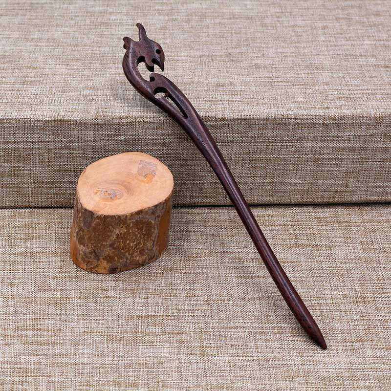 Chinese Hair Sticks Wooden Hairpins For Women Traditonal Carved Vintage Hanfu Hair Fork Ancient Chop Stick Headwear Jewelry