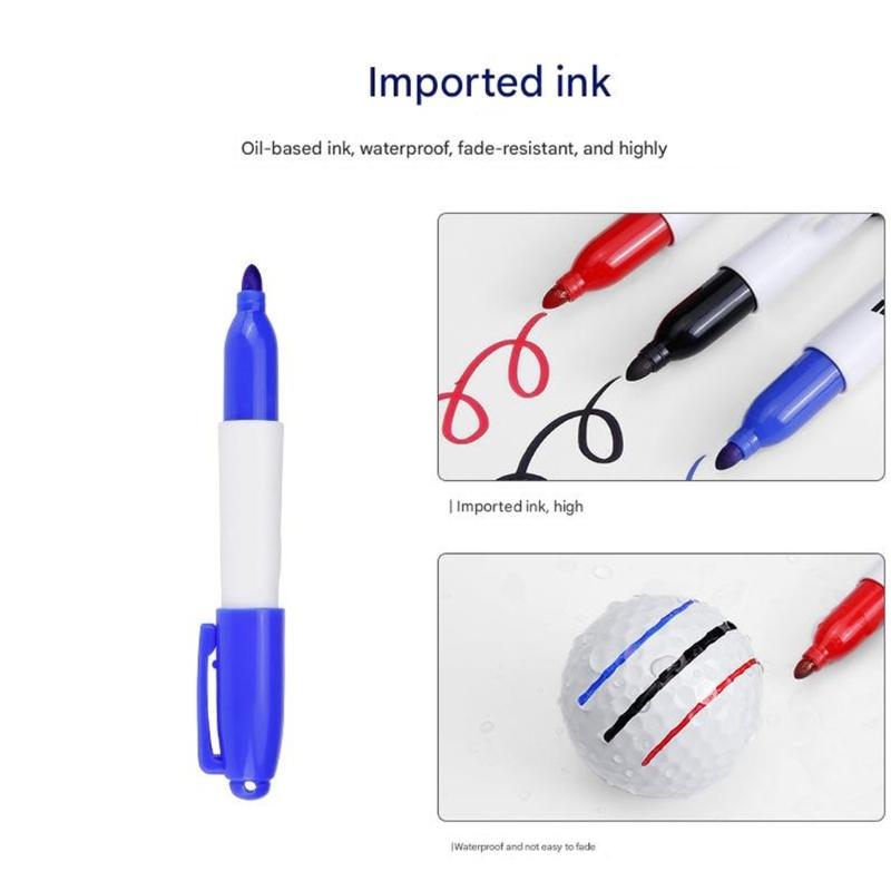 Golf Practice Golf Ball Line Markers Smudges Resistant Inks Golf Line Drawing Tool Strong Construction For Repeated Use