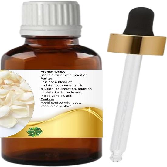 Levenmooi White Rose Otto (Rosa × alba L.) Pure & Natural Therapeutic Grade Essential Oil Glass