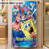 Beach TowelSpongeBob Custom Name Text Personalized Soft Towel for Beach Pool Indoor Home Decor Gift