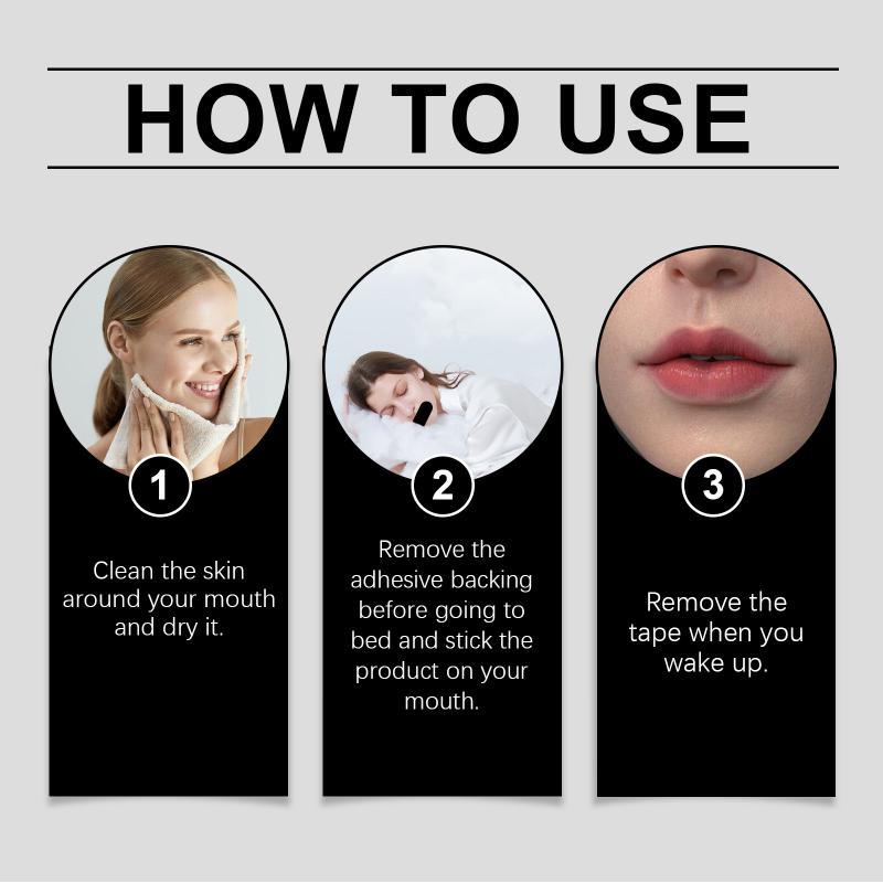 Anti-Snoring Mouth Tape Improve Sleeping Stickers Better Nose Breathing Correction Portable Night Home Travel Orthosis Patches