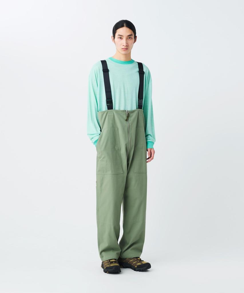 Summer Wool Stripe Long Sleeve for Men and Light Size M [Snow Peak] T-Shirt CS-26SU006 Long-sleeved T-shirt Women, Green,