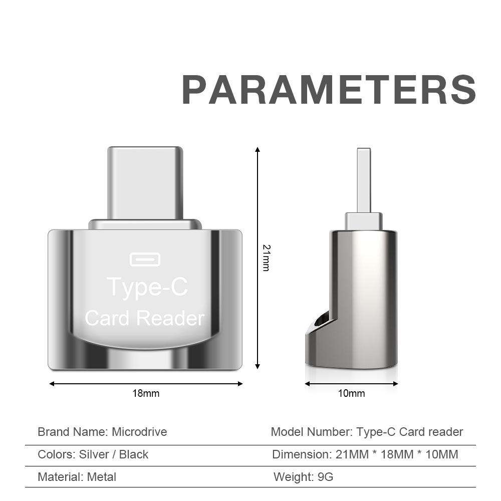 Mini Type-C OTG USB Adapter with TF Card Reader for Android Phones and Tablets Direct From Manufacturer Mini Card Reader