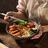 18-24cm 304 Stainless Steel Kitchen Bowls Snowflake Gray Tableware Ramen Bowls Salad Dessert Soup Bowl Anti-scalding