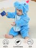 Maeau Baby Dinosaur Kigurumi Romper Coverall for Halloween Newborn Winter Christmas Baby Shower Birthday Commemorative Photo 110 Infants, Cosplay,
