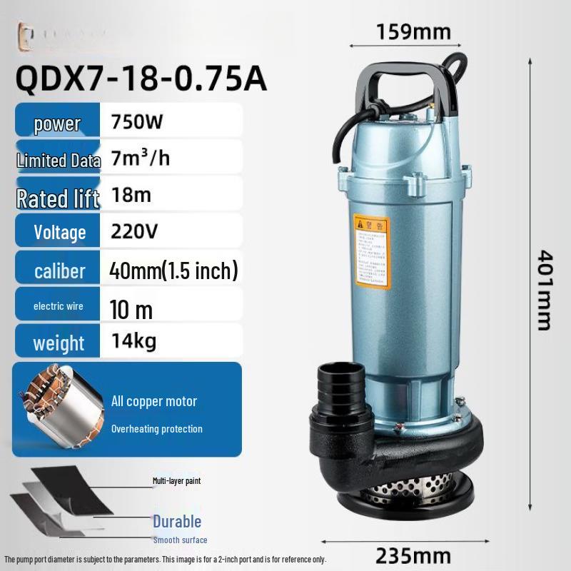 QDX Single-Phase Submersible Water Pump