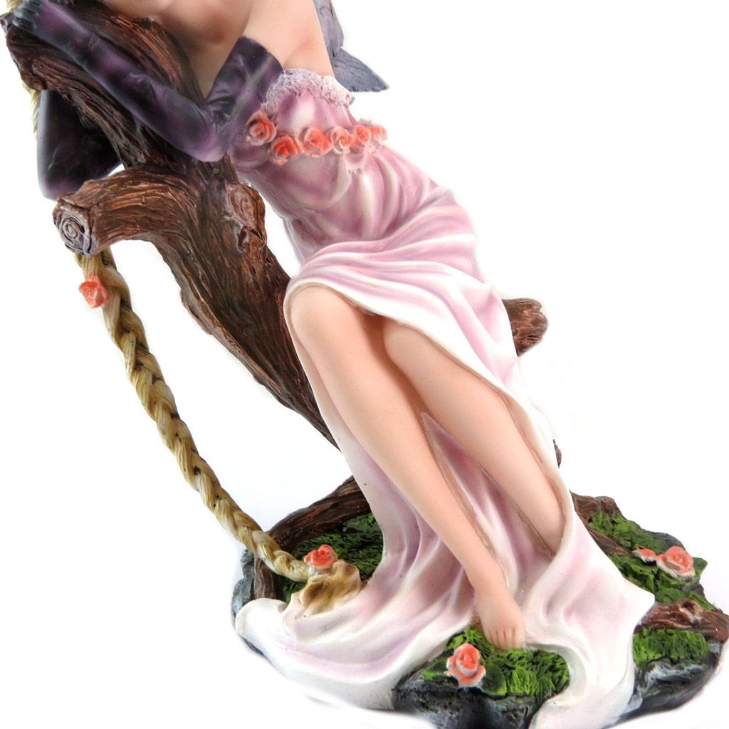 Les Trésors De Lily [P5762] - Figurine 'Fairy Dreams' Fairy with a Long Magical Braid - 28x17. 5 Cm