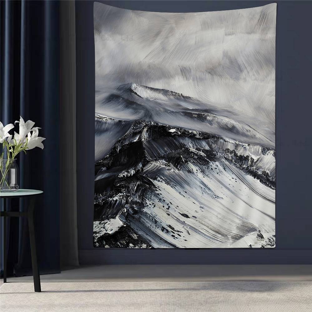 Conrad Jon Snow Mountain Artist Hippie Wall Hanging Tapestries Art Science Fiction Room Home Decor Kawaii Room Decor