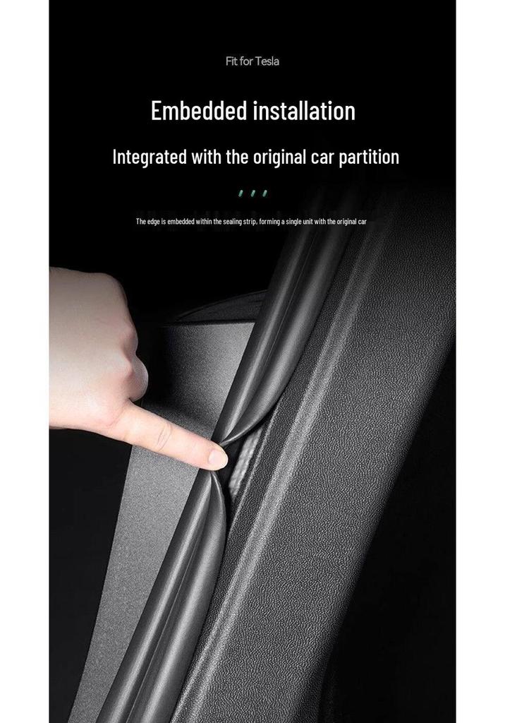 Tesla Model Y Trunk Corner Protector Panels - Flocked Interior Accessories for Both Sides