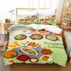 Housse De Couette 220X240 Pizza Gourmet Food Comforter Sets King Size Duvet Cover Set Orange Refreshing Series For Bedding Set