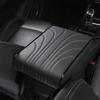 1pc Car Armrest Box Mats Memory Foam Car Arm Rest Box Pad Leather Central Console Covers Styling Car Decor Auto Interior Accessories