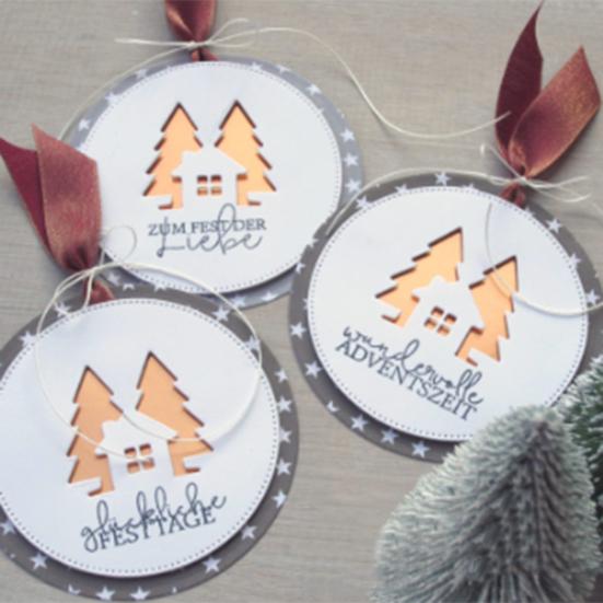 Troqueles de corte de árbol de Navidad para manualidades, álbumes de recortes, repujado, tarjetas de papel, plantillas para manualidades