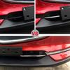 2pcs Chrome Front Bumper Lower Grill Down Cover Trim ABS Fit For Mazda CX-5 2017 2018