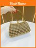 Vintage Chinesischer Stil Braut-Clutch mit Strasssteinen und Kette für Abendpartys