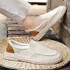 Linen shoes men's 2025 new summer breathable casual one-pedal lazy shoes thin street men's trendy shoes