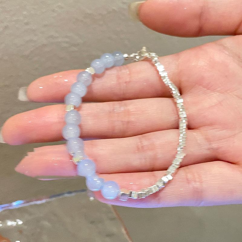 

Оптимизируйте браслет из хрустальных черных желчных камней, жемчужных стеклянных бусин, легкая роскошь, мода, темперамент, универсальный нишевый дизайн, изысканные украшения