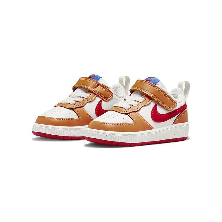 Nike Court Borough Low 2 TD Sail Hot Curry Baby Sneakers Cream Game-Royal University-Red BQ5453-119