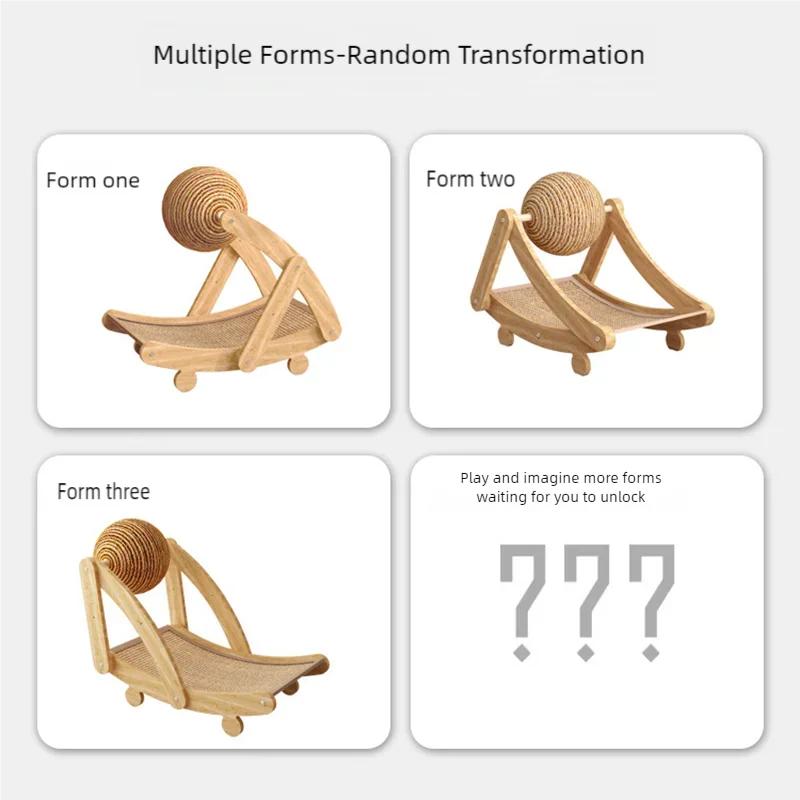 Vertical Cat Scratcher With Sisal Ball Cat Bed Sisal Durable Pet Lounge Chair Wear Resistant No Crumbs For Indoor Cats Kittens Pet Grinding Claw