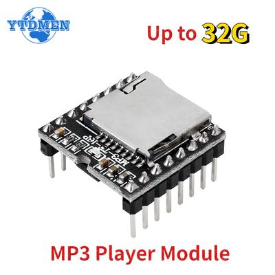 Mini MP3 DF Player Modulplatine MP3 Audio Sprachdekodierplatine für Arduino, unterstützt TF-Karte U-Disk IO/Serielle Schnittstelle/AD DFPlayer