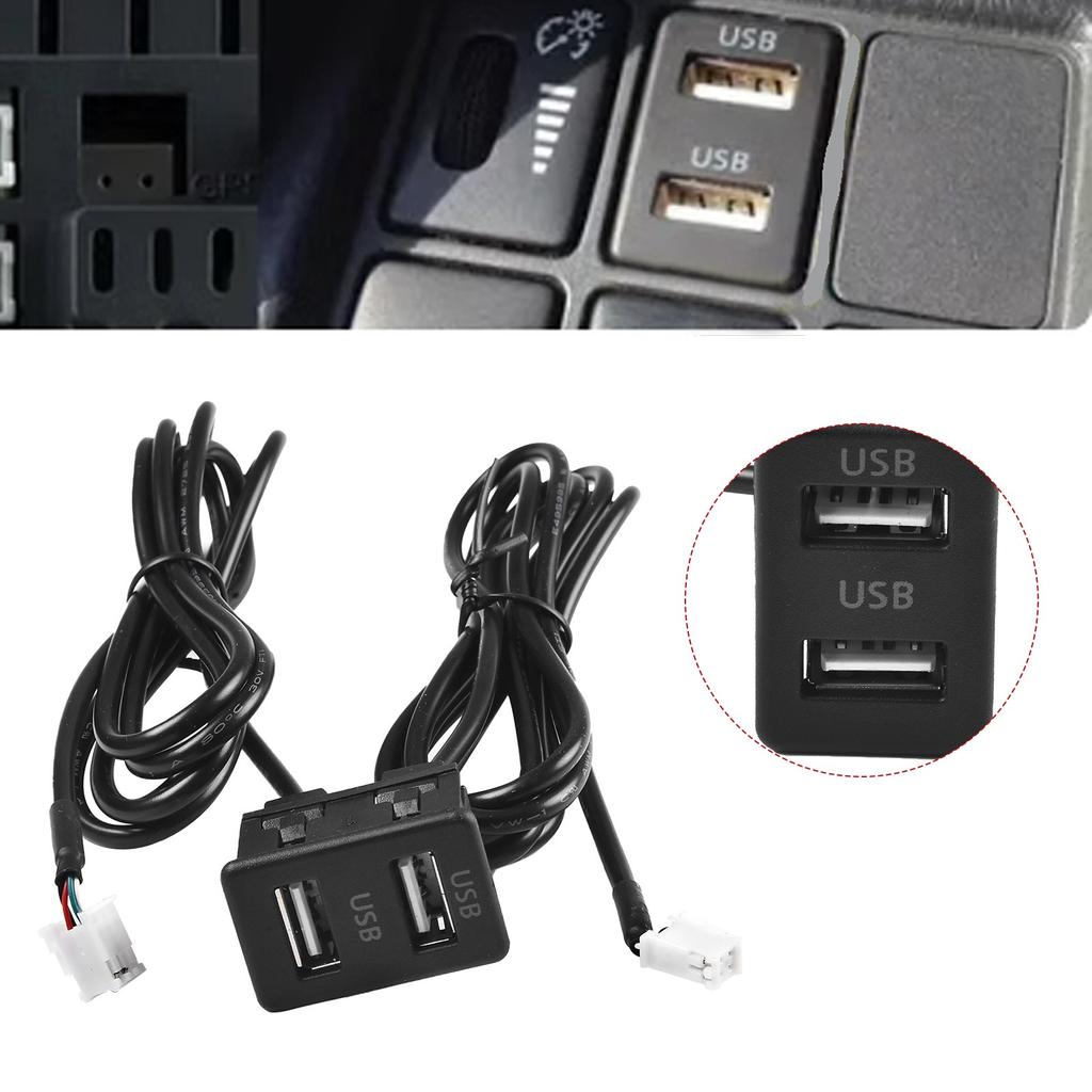 3.4*2.2cm USB-Buchse ABS Schwarz Direkte Installation